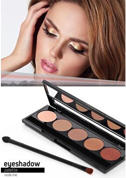 Iconic Göz Farı Paleti Bej Tonları 5 Renkli Sedefli ve Mat Bitiş 5x2g