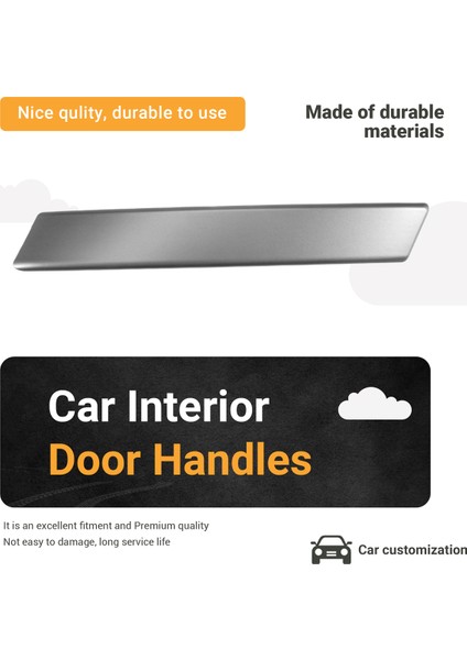 Nissan Qashqai 2008-2015 Gümüş Sağ Araç Iç Kapı Kolları (Yurt Dışından) fırsatları