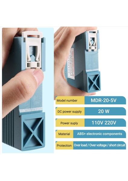Mdr-20 5V 20W Din Ray Güç Kaynağı Ac-Dc Sürücü Voltaj Regülatörü (Yurt Dışından) indirimleri