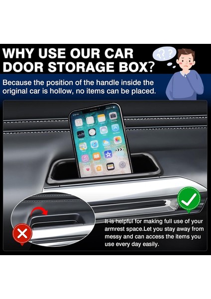 Ford Mustang Aksesuarları Için Kapı Yanı Saklama Kutusu Kol Dayama Kabı (Yurt Dışından) modelleri