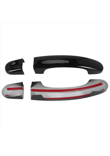 T5 T6 Caddy Van 2003-15 Parlak Siyah Için 8 Adet Kapı Kolu Kılıfı Döşemesi (Yurt Dışından) fiyatları