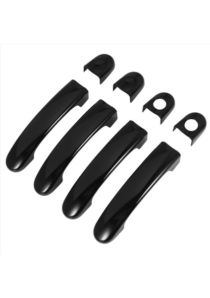 T5 T6 Caddy Van 2003-15 Parlak Siyah Için 8 Adet Kapı Kolu Kılıfı Döşemesi (Yurt Dışından) fırsatları