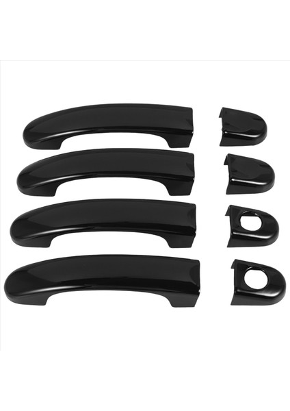 T5 T6 Caddy Van 2003-15 Parlak Siyah Için 8 Adet Kapı Kolu Kılıfı Döşemesi (Yurt Dışından) indirimleri