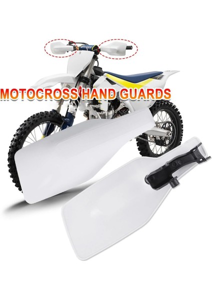 Motocross El Koruyucu Motosiklet El Koruyucu Beyaz (Yurt Dışından) fırsatları