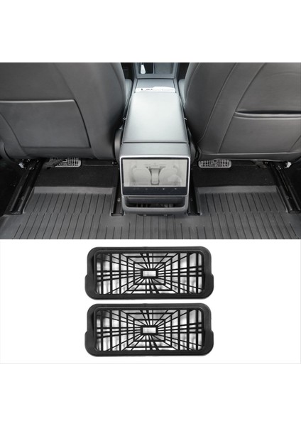 Tesla Için Arka Koltuk Havalandırma Kapağı Hava Akışı Havalandırma Izgarası Koruması (Yurt Dışından) modelleri