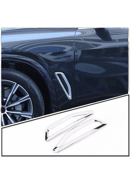 Bmw X5 Gümüş Için Araç Yan Hava Menfezi Akış Çamurluk Çerçevesi Kapağı (Yurt Dışından) modelleri