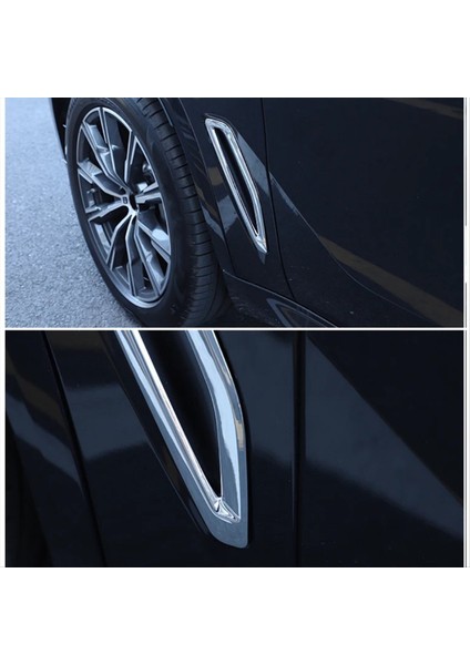 Bmw X5 Gümüş Için Araç Yan Hava Menfezi Akış Çamurluk Çerçevesi Kapağı (Yurt Dışından) indirimleri