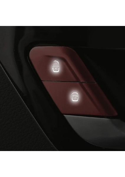 Araba Iç Kapı Kilidi Düğmesi Anahtarı Trim Çıkartması C (Yurt Dışından) indirimleri