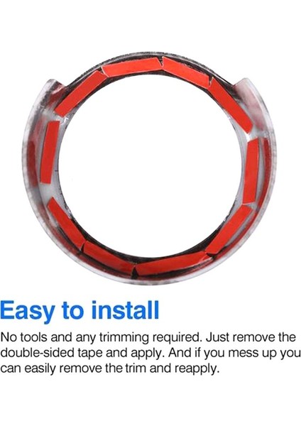 Alfa Romeo Giulia 17-19 Ön Hava Izgaraları Logo Halkası Kapağı Çıkartması (Yurt Dışından) indirimleri