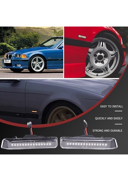 Bmw Için Araba Lensi Dinamik LED Yan Işaret Lambası Gösterge Işığı (Yurt Dışından) fiyatları