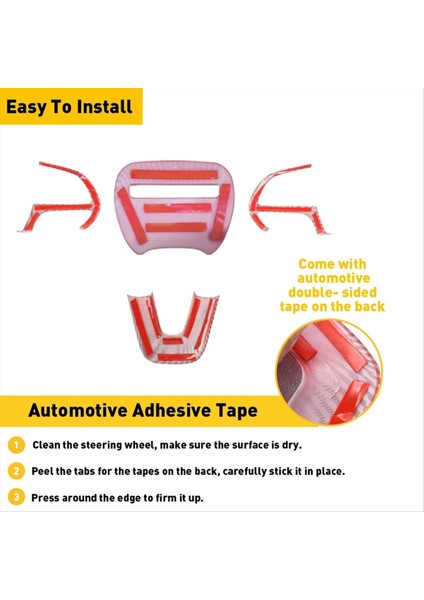 Jeep Dodge Charger Için Karbon Fiber Kırmızı Direksiyon Simidi Kılıfı Döşemesi (Yurt Dışından) fırsatları