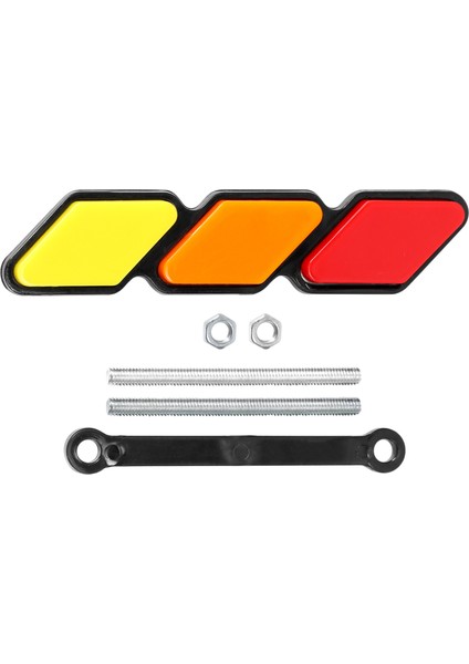 Toyota Tacoma 4runner Rav4 Için Üç Renkli Ön Izgara Rozet Amblemi (Yurt Dışından)