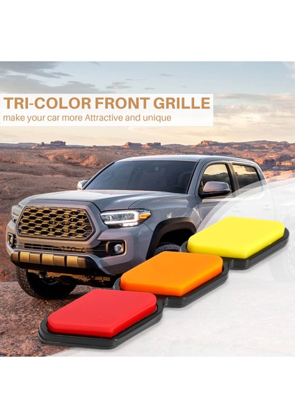 Toyota Tacoma 4runner Rav4 Için Üç Renkli Ön Izgara Rozet Amblemi (Yurt Dışından) modelleri