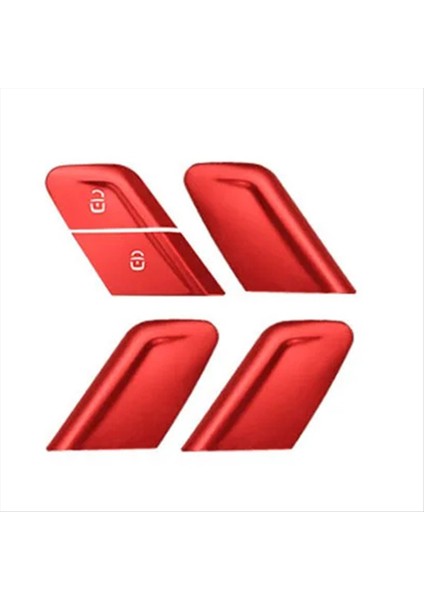 Araba Iç Kapı Kilidi Düğmesi Anahtarı Trim Çıkartması B (Yurt Dışından)