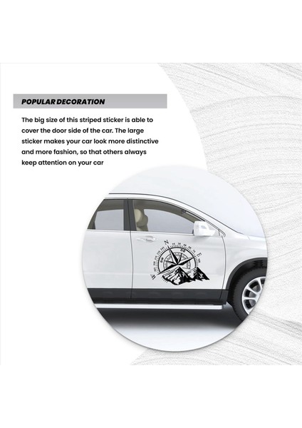 1 Adet Off-Road Suv Yan Gövde Çıkartması Pusula Dağ Çıkartmaları Çıkartması (Yurt Dışından) modelleri