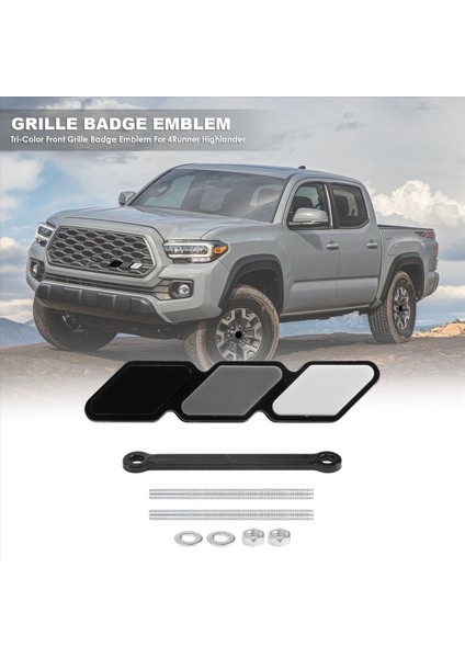 Toyota Tacoma 4runner Için Üç Renkli Ön Izgara Rozet Amblemi (Yurt Dışından) fırsatları