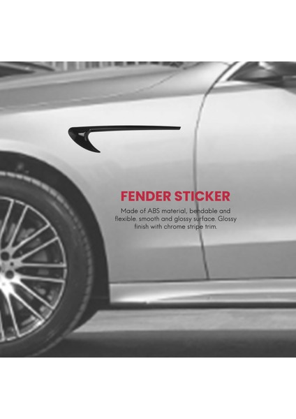 Mercedes Benz E Sınıfı W213 Siyah Için 2 Adet Araba Yan Çamurluk Kaplaması (Yurt Dışından) indirimleri