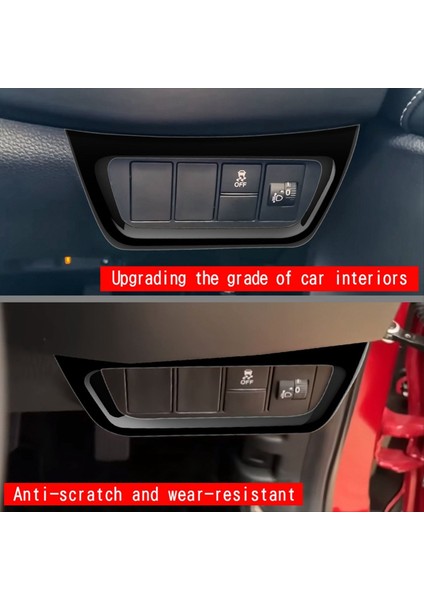 Honda Parlak Siyah Araba Anahtar Paneli Döşeme Çerçevesi Kapağı Çıkartması (Yurt Dışından) indirimleri