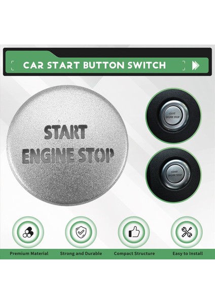Lr4 Için Motor Çalıştırma Durdurma Düğmesi Anahtarı Çıkartma Kapağı, Gümüş (Yurt Dışından) fırsatları