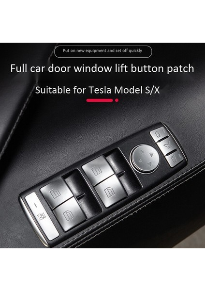 Tesla Model x Model S Araba Düğme Çerçevesi Payetli Çıkartma Süslemesi (Yurt Dışından) fiyatları