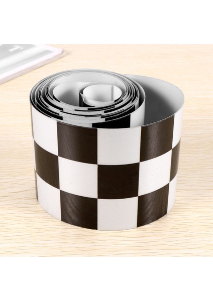 Inç Siyah/beyaz Kareli Çıkartma Bant Araba Motosiklet Bisiklet Çıkartması (Yurt Dışından) indirimleri