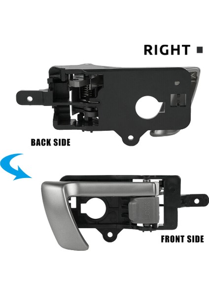 2007-2012 Hyundai Santa Fe Için Gri Topuzlu Iç Kapı Kolu (Yurt Dışından) fırsatları