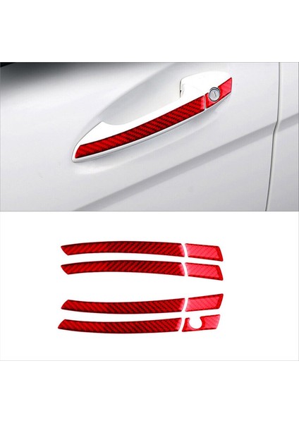 Benz W204 07-13 Için Kırmızı Karbon Fiber Dış Kapı Kolu Kaplaması (Yurt Dışından) fırsatları