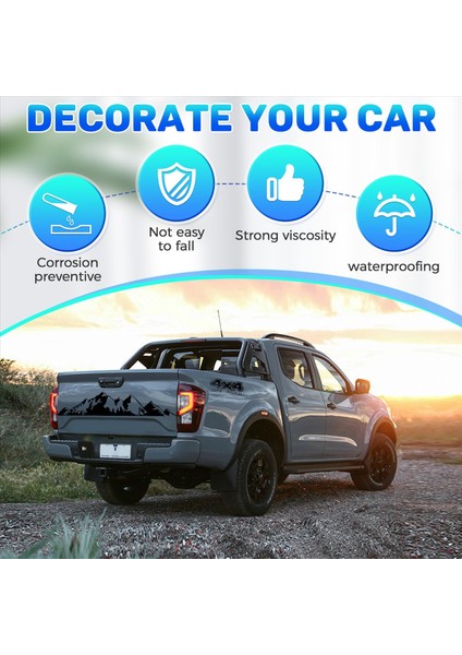 Ford Ranger Raptor Kamyonet Için 4x4 Off Road Grafik Araç Çıkartması (Yurt Dışından) indirimleri