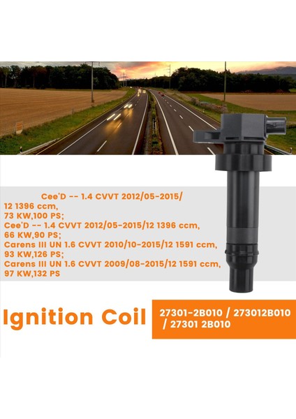 27301 2B010 Ateşleme Bobini Hyundai Kia Motor 10-11 Kia Soul 1.6l'ye Uyar (Yurt Dışından) indirimleri