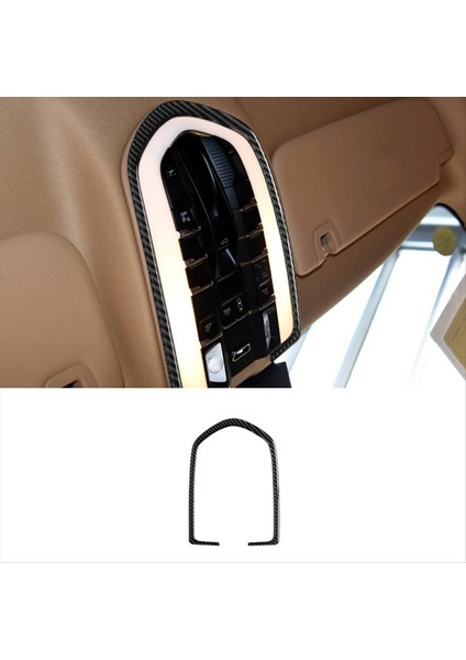 Araba Karbon Fiber Ön Okuma Lambası Paneli Kapağı Trim Çıkartması (Yurt Dışından) indirimleri