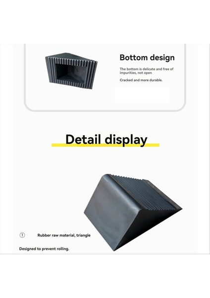 Araba Tekerleği Durdurucu Eğimli Park Yeri Kayma Önleyici Vites Tekerleği Durdurucu (Yurt Dışından) indirimleri