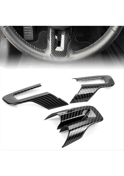 Ford Mustang 2016-2023 Için Karbon Fiber Siyah Direksiyon Simidi Kılıfı (Yurt Dışından) modelleri