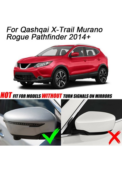 Nissan Qashqai X-Trail Için Krom Yan Dikiz Aynası Kapağı Kaplaması (Yurt Dışından) modelleri