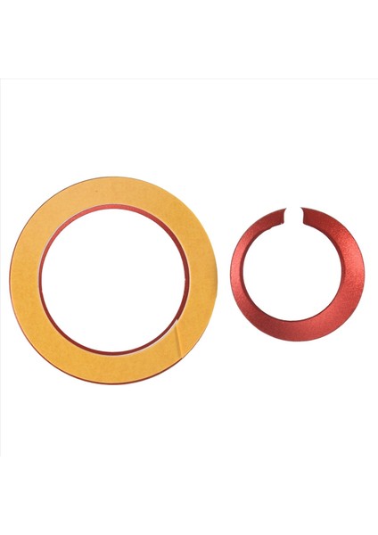 Dodge Challenger 2015-2020 Için Durdurma Düğmesi Kapağı + Halka Kaplama (Kırmızı) (Yurt Dışından) modelleri