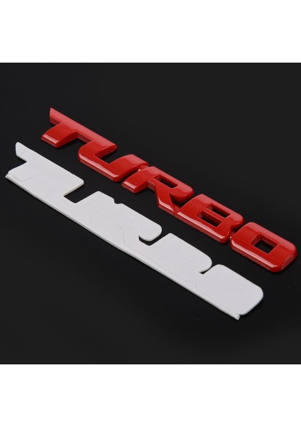 Turbo Evrensel Araba Motosiklet 3D Metal Çıkartma Etiketi, Kırmızı (Yurt Dışından) indirimleri