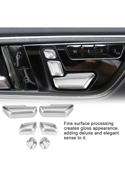 Araba Koltuğu Ayar Düğmesi Anahtarı Kapağı Dekoratif Çıkartma Süslemesi (Yurt Dışından) modelleri