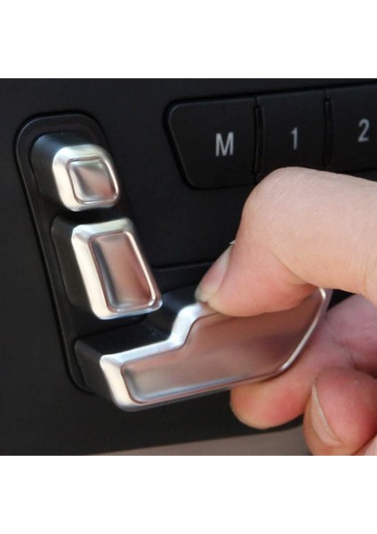 Araba Koltuğu Ayar Düğmesi Anahtarı Kapağı Dekoratif Çıkartma Süslemesi (Yurt Dışından) fırsatları