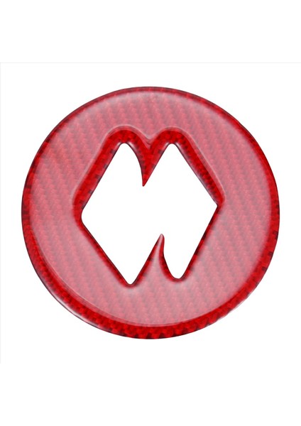 Jimny 19-22 Için Kırmızı Karbon Fiber Direksiyon Simidi Orta Kapağı Döşemesi (Yurt Dışından)