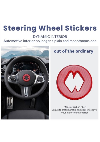 Jimny 19-22 Için Kırmızı Karbon Fiber Direksiyon Simidi Orta Kapağı Döşemesi (Yurt Dışından) indirimleri