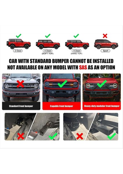 Ford Bronco 2021-23 2/4 Kapılı Ön Aks Fiş Kapağı (Yurt Dışından) fırsatları