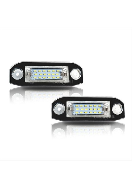 Volvo Için 2 Adet Beyaz LED Işık Hatasız Plaka Lambası (Yurt Dışından)