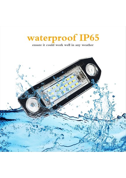 Volvo Için 2 Adet Beyaz LED Işık Hatasız Plaka Lambası (Yurt Dışından) fırsatları