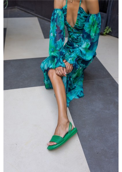 Laviaz Kadın Yeşil Sandalet fırsatları