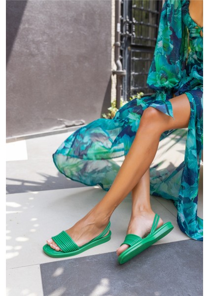 Laviaz Kadın Yeşil Sandalet