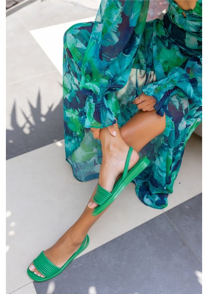 Laviaz Kadın Yeşil Sandalet