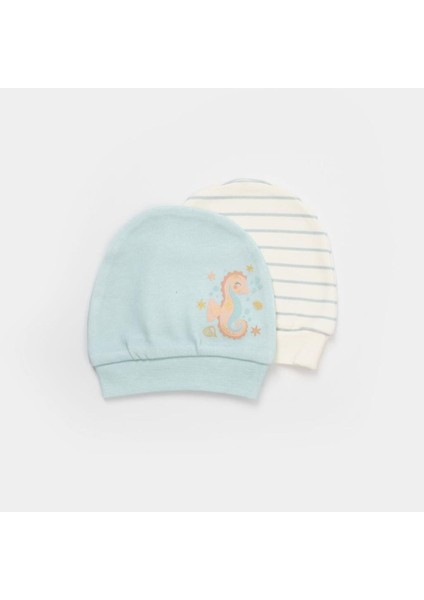 Save The Seahorse 2'li Bebek Şapka 72231 Bejmint