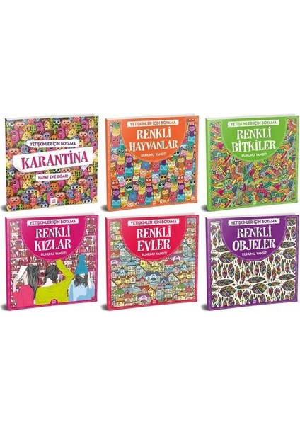 Yetişkinler Için Boyama Seti 6'lı