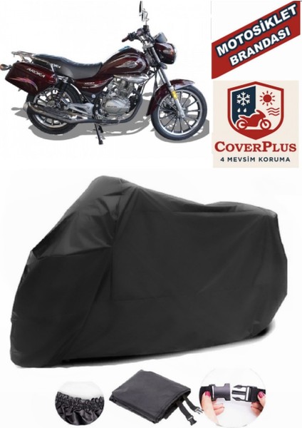 Arora Ar 180-16 C Siyah Motorsiket Brandası Motor Örtüsü Çadır Su Geçirmez Motosiklet Kılıfı Motor Brandası