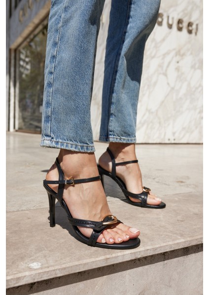 Verno Kadın Taba Topuklu Sandalet