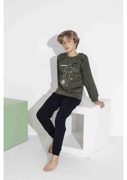 Erkek Çocuk Uzun Kol Interlook Pamuklu Pijama Takımı 7407Y indirimleri